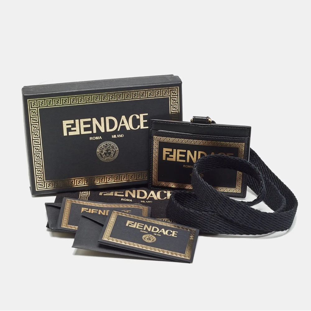 NWT FENDI x VERSACE  Fendace Medusa ID Neck Strap Lanyard Card Holder - UNISEX